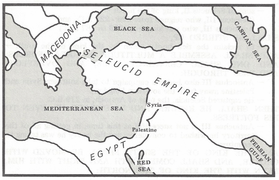 Grecian Kingdom divided into four kingdoms about B.C. 300